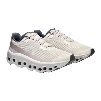 On Women's Cloudmonster Void lvory/Wolf