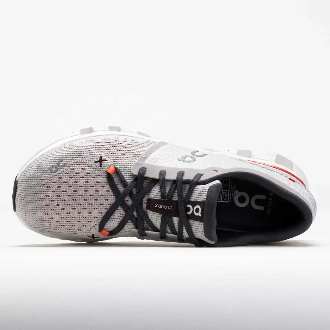 On Men's Cloud X 4  Silver/Flame