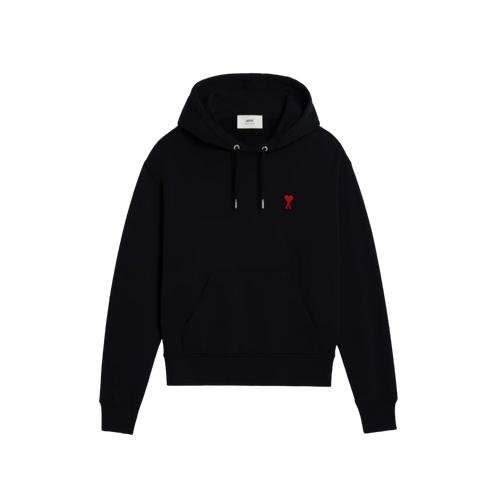 Ami Paris Ami De Coeur Small Logo Hoodie Black