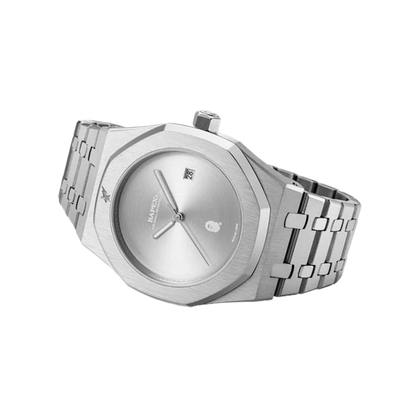 BAPE Type 9 BAPEX Watch Silver