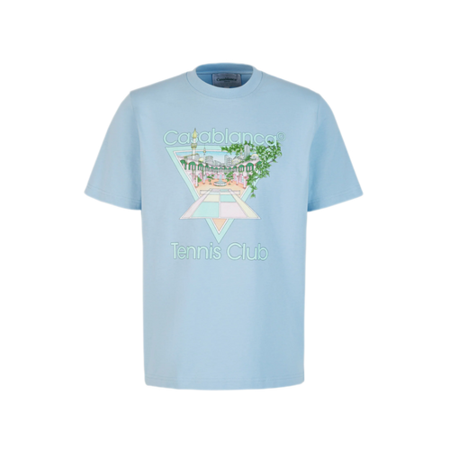 Casablanca Tennis Club T-Shirt White/Blue