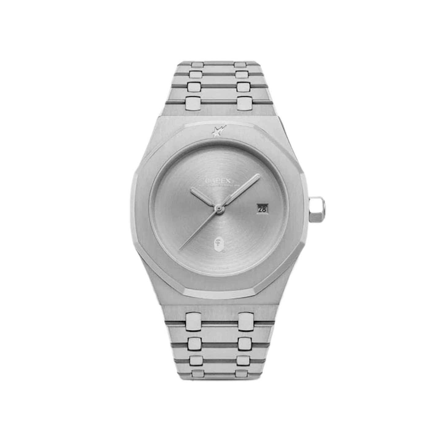BAPE Type 9 BAPEX Watch Silver