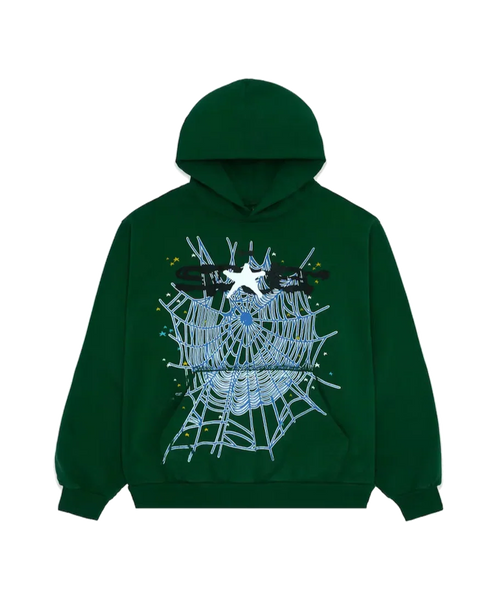 Sp5der Web Hoodie Green